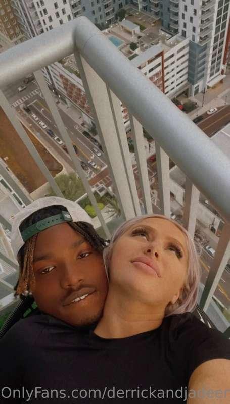 Our neighbors aren’t out should we do it on the balcony??🤪