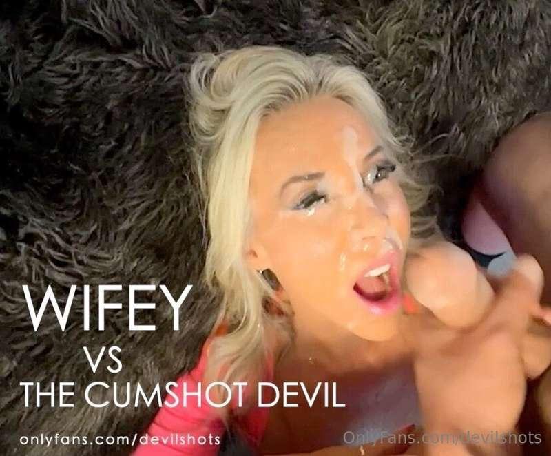 **WIFEY vs The Cumshot Devil** My first time filming with Wi..