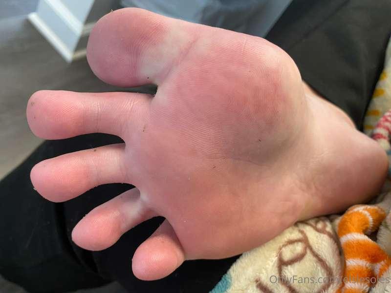 Boy were these feet sweaty and def stinky being cooped up in..
