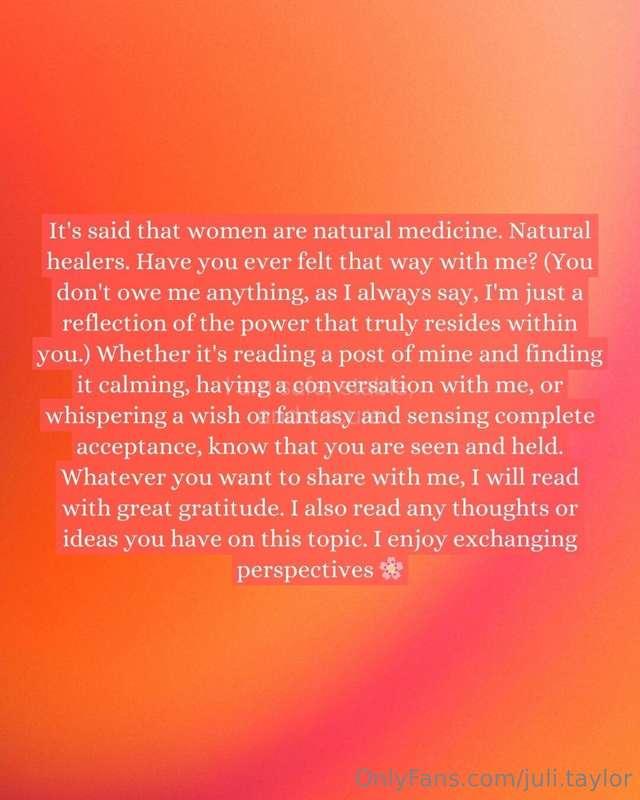 If you feel called to share your thoughts with me, I promise..