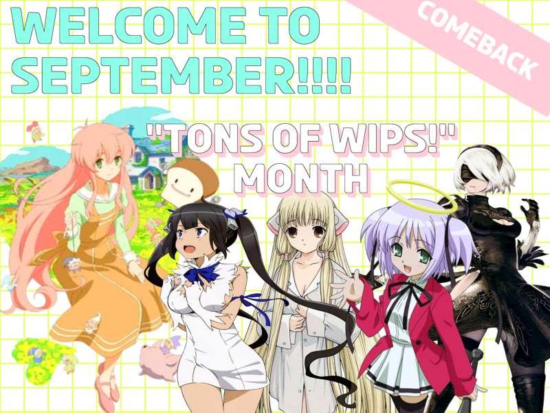 9月にようこそ！ Comeback month!