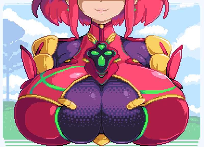 Pyra Chest anim progress