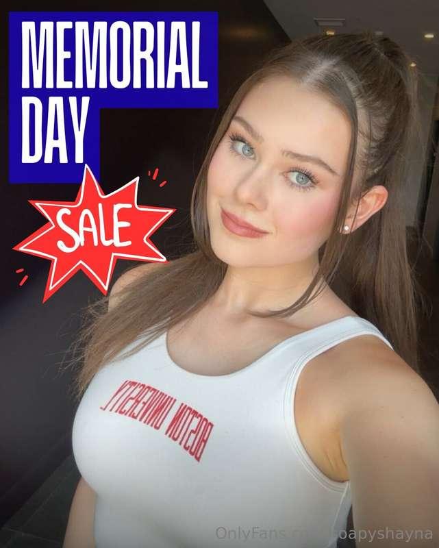 HAPPY MEMORIAL DAY ❤️ slutty discounts are cumming your way ..