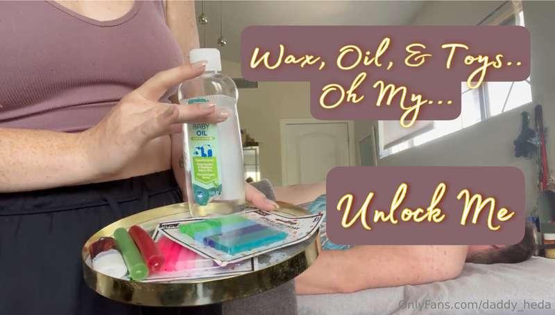 Wax, Oil, & Toys.. OH MY! Life is getting a little.. much, l..