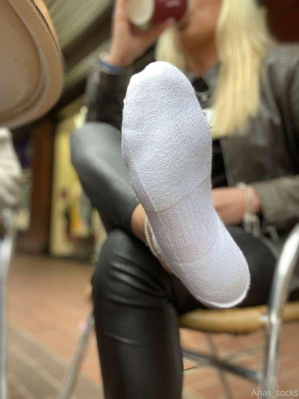 I love taking my sneakers off in a public and you know it!😉 ..
