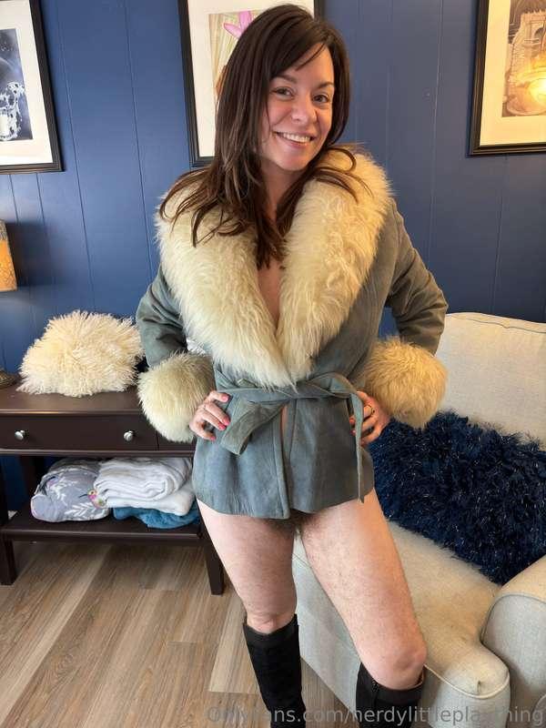 Do you like my new fuzzy jacket? I think it goes well with m..