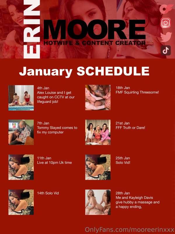 My January Video Release Schedule - As ever if you would lik..