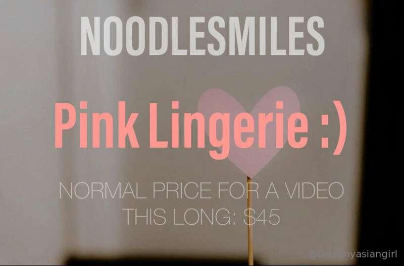 NEW OF EXCLUSIVE Video!✨
Pink Lingerie 💞
*(Solo - 4:23)* $15..
