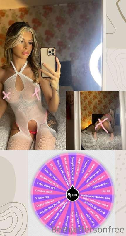 🏆SPIN THE WHEEL BABY🏆
💸tip the $$ for the amount of spins yo..