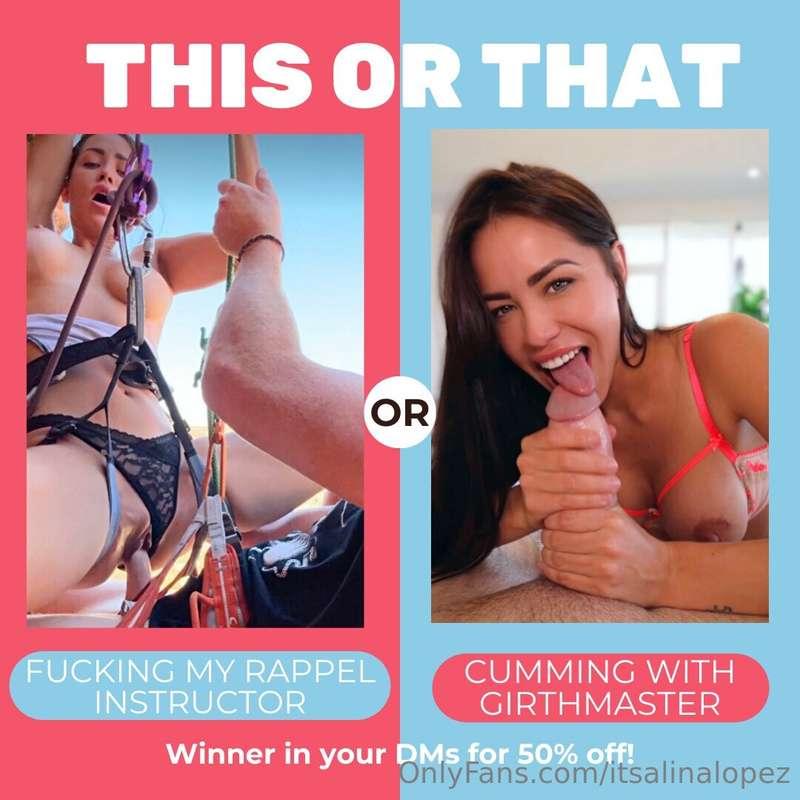 🩵 WINNER IN YOUR DMs FOR 50% OFF TOMORROW AT 6 PM ❤️🪢 vs 🍆 T..