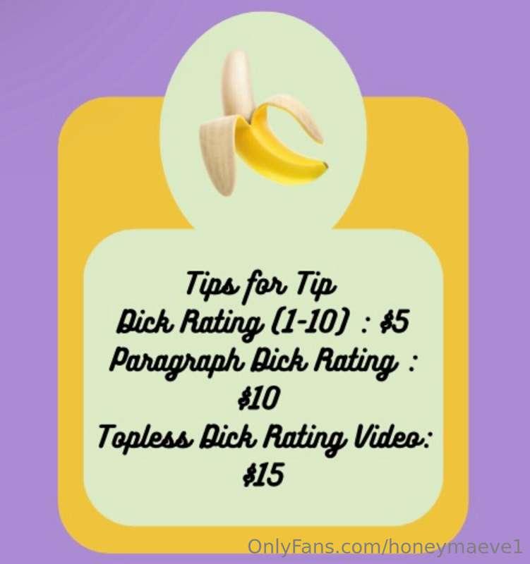 🥵🌶️ Dick Rating Menu 🌶️🥵