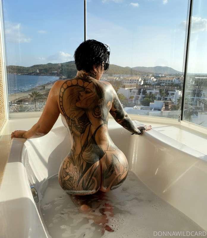 I'm done with my bath, honey. I'm only wearing a towel and s..
