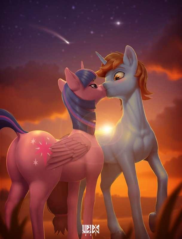 Twilight, sunset.