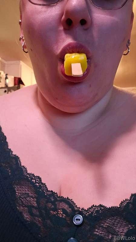 Oh how I love a good snack 😋 Now who- I mean what should I h..