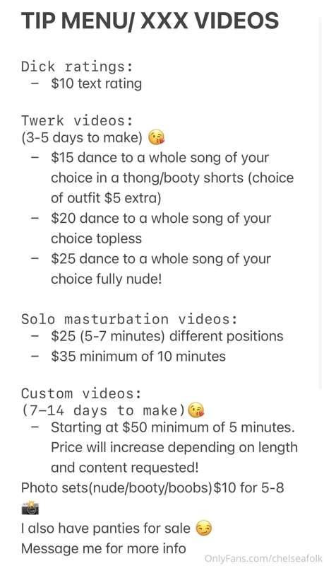 Created a tip menu! 
Message me 🥰😏💦