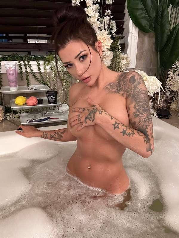 My favourite way to relax is in the tub