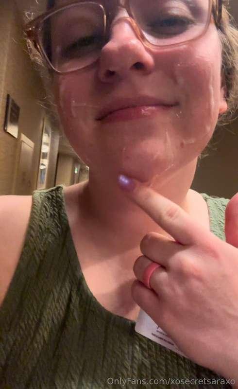 I gave a guy a blowjob and let him blow his load on my face ..