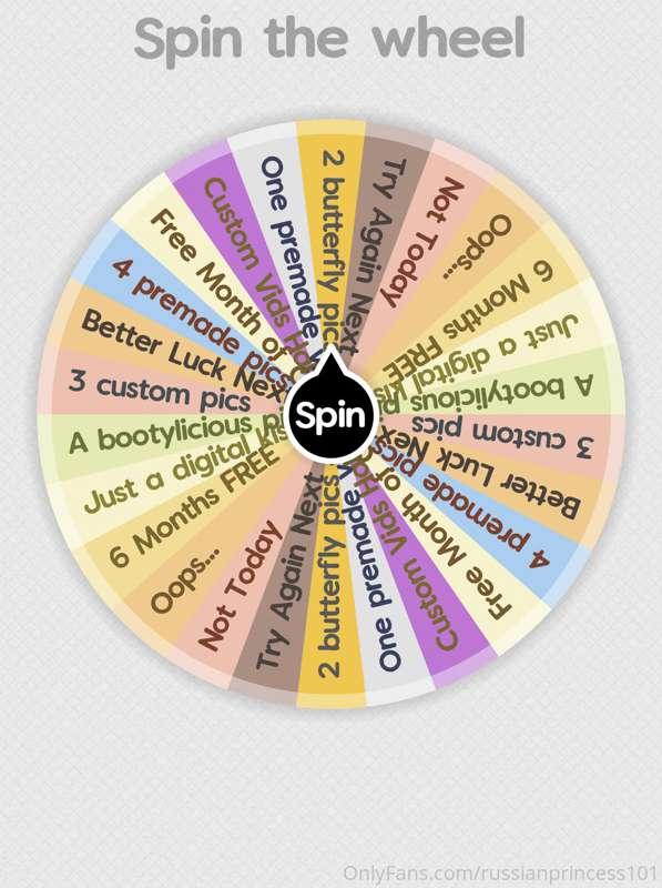 $8 spin the wheel!!

Black Friday and Cyber Monday Sale

You..