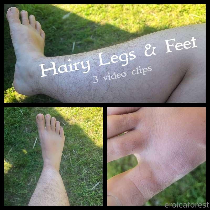 Happy Foot Fetish Friday! 👣 3 video clips of my hairy feet a..