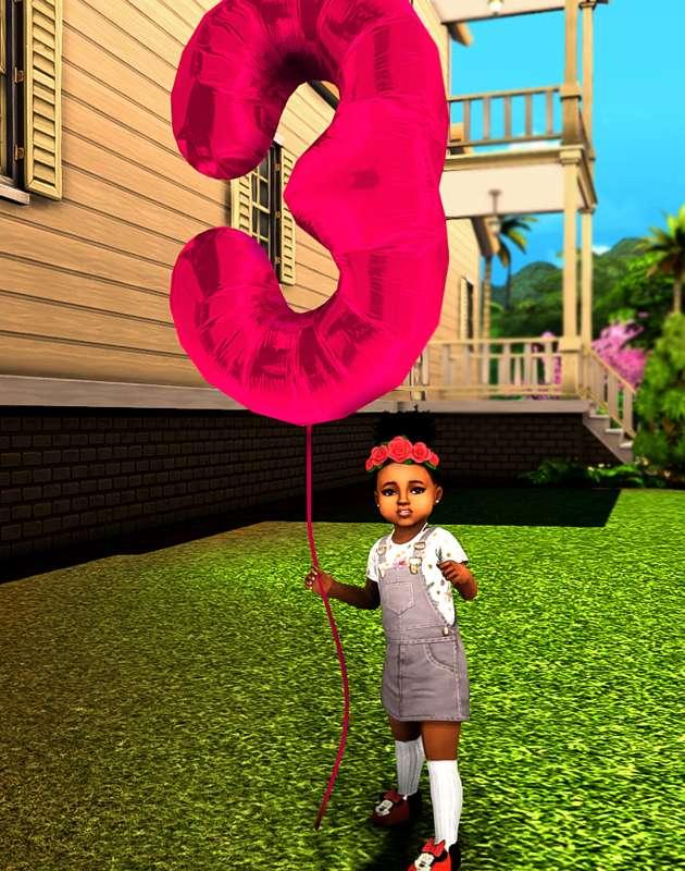 #issaWIP - Birthday Number Balloons! 