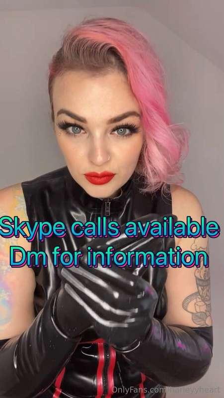 I have available slots for Skype session calls this month.