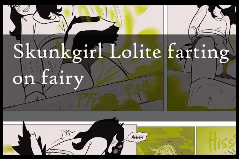 Request: Skunkgirl farting on woodland fairy (+scat version)