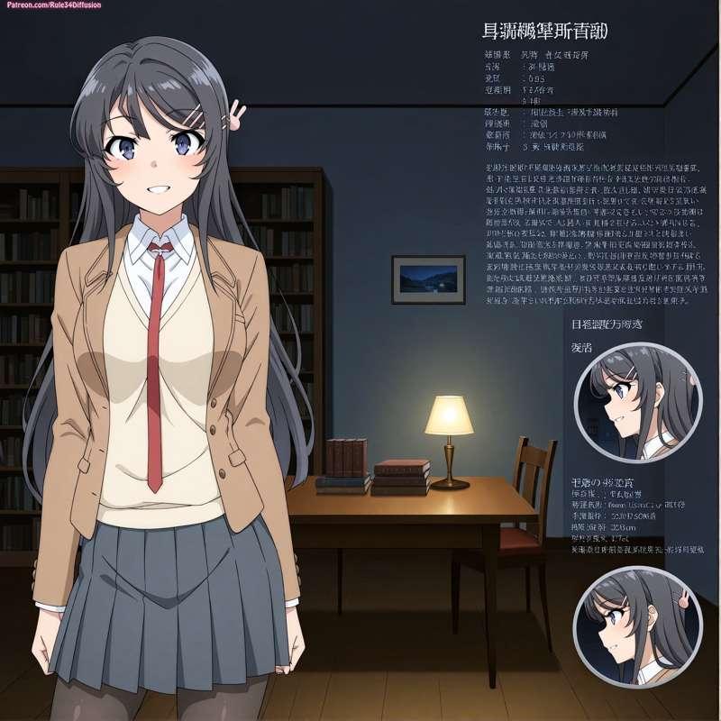 Mai Sakurajima of Rascal Does Not Dream of Bunny Girl Senpai Sexy Poses [Gen 2.5]