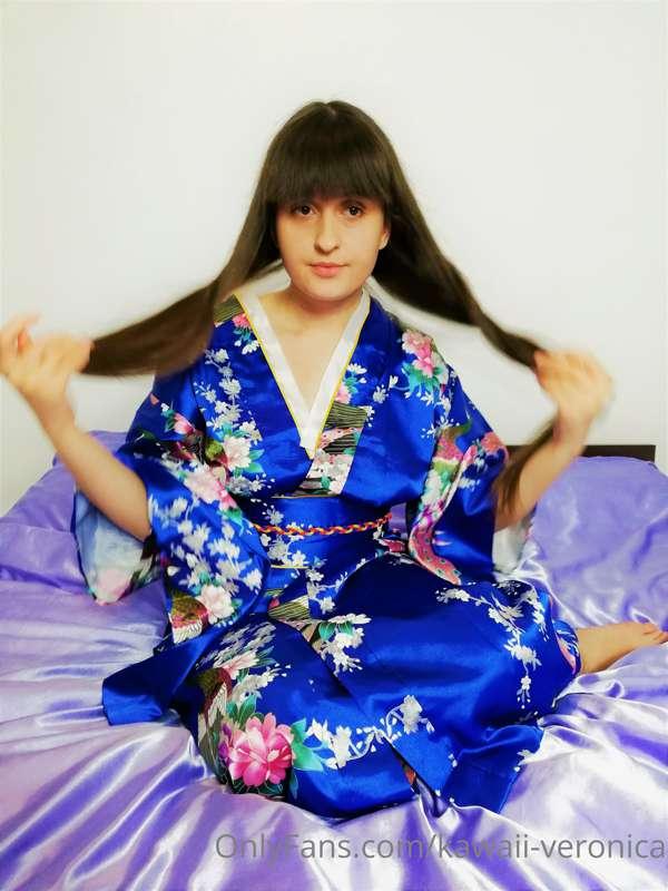 Girl in Blue Yukata