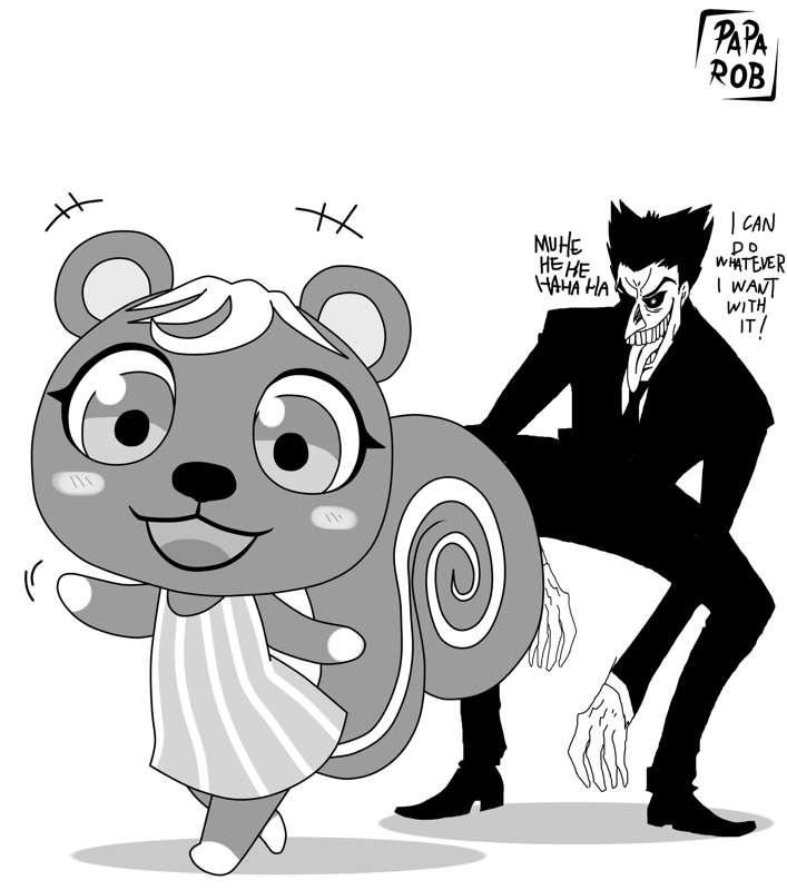 Patreon request : Caroline The squirrel from Animal Crossing.