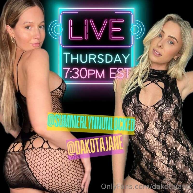 Tomorrow!!!! Going live with my girl @summerlynnunlocked !!!..
