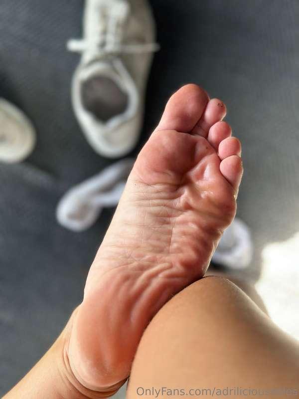 Sweaty af soles after a spin class 🌀