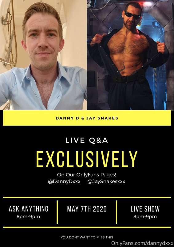 I will be hosting a LIVE chat show with @jaysnakesxxx  next ..