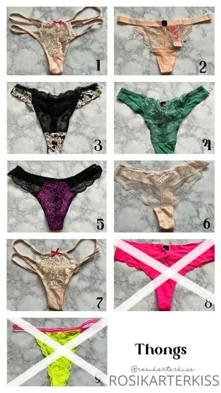 These are all the panties I have left! Get your favorite now..