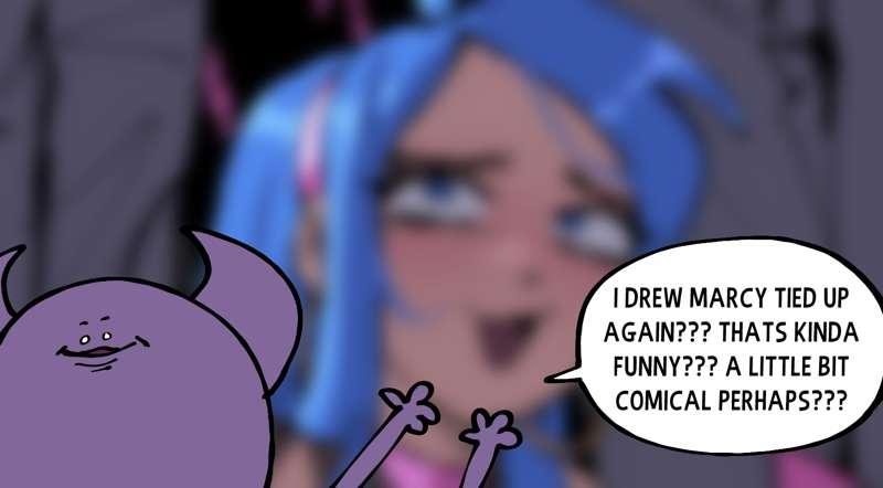 MARCY??? TIED UP??? this is unheard of.........