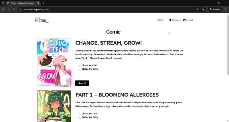 PREVIEW | My Own Website