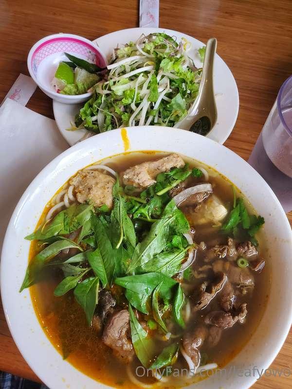 Pho 🍜 and Mung Bean Smoothie 🥤