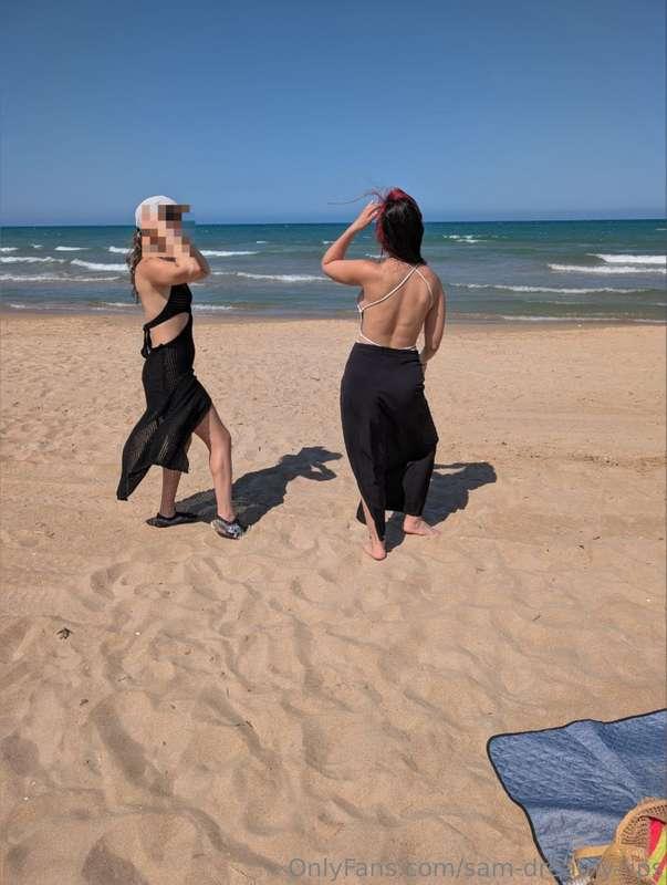 In the nudist beach I actually met another group of people -..