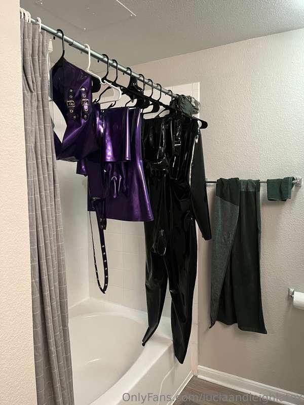 Getting some of the latex laundry done tonight! Excited for ..