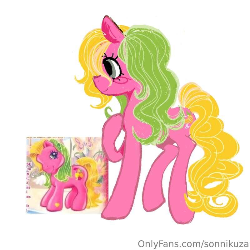 i posted this on insta already but i love drawing ponies the..