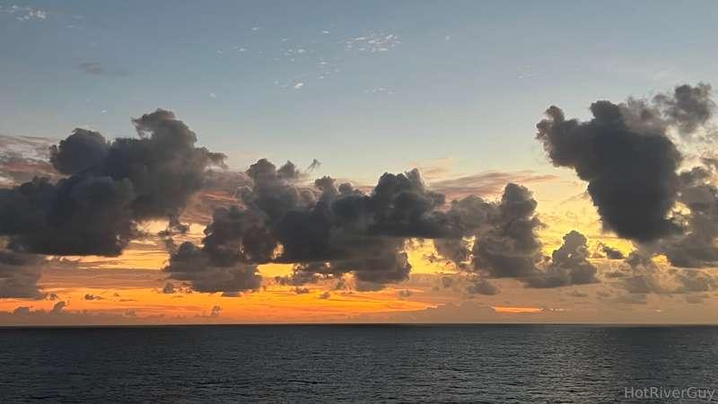 My sunset view from the balcony.