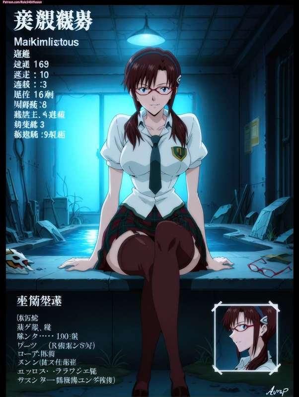 [Character Commission] Mari Makinami Illustrious 2 of Neon Genesis Evangelion [Gen 2.5]