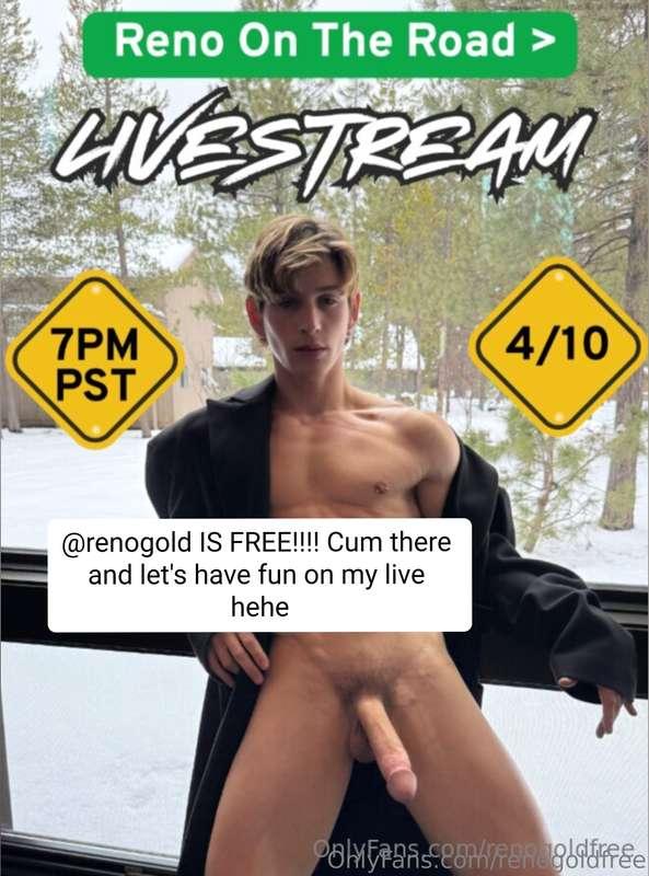 See you today on @renogold!! SUBSCRIPTION IS FREE ONLY FOR T..