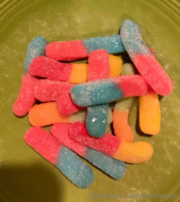 These sour worms were missing something🤔🤔 so I added that sa..