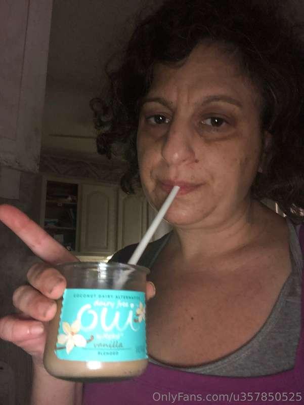 Trader Joe's cold brew with oat milk creamer I'm exhausted b..