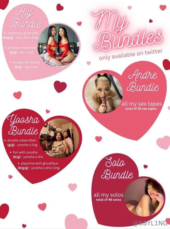 bundles, G/G and B/G/G sex tapes are only available for purc..