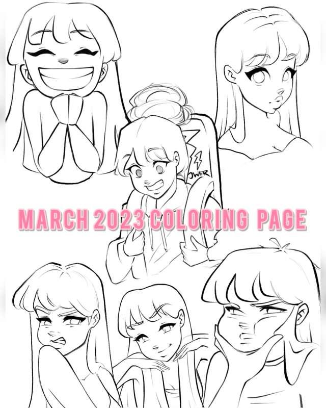 March 2023 Coloring Page! 🎨✍🏽