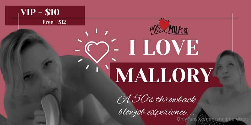 I LOVE MALLORY - 50’s STYYLE THROWBACK BJ$7 SALEWelcome home..