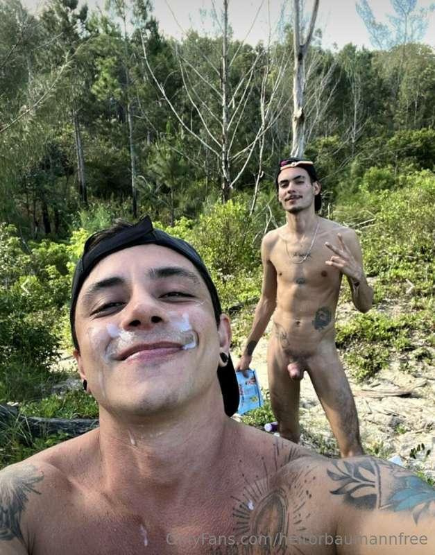 I took him to the woods, fucked him hot and came in his face..