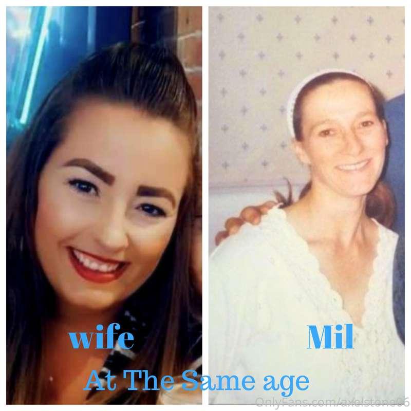 the wife and mother in law at the same age