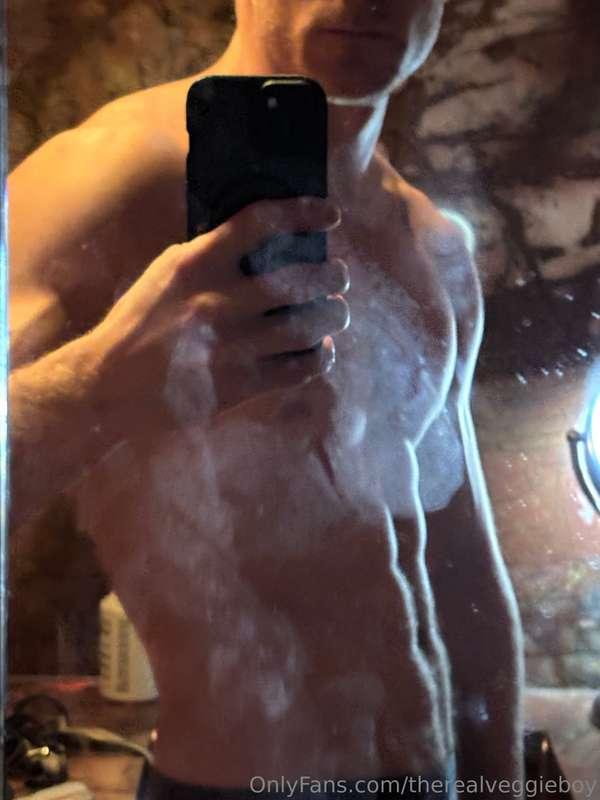 The mirror is dirty. But so am I…